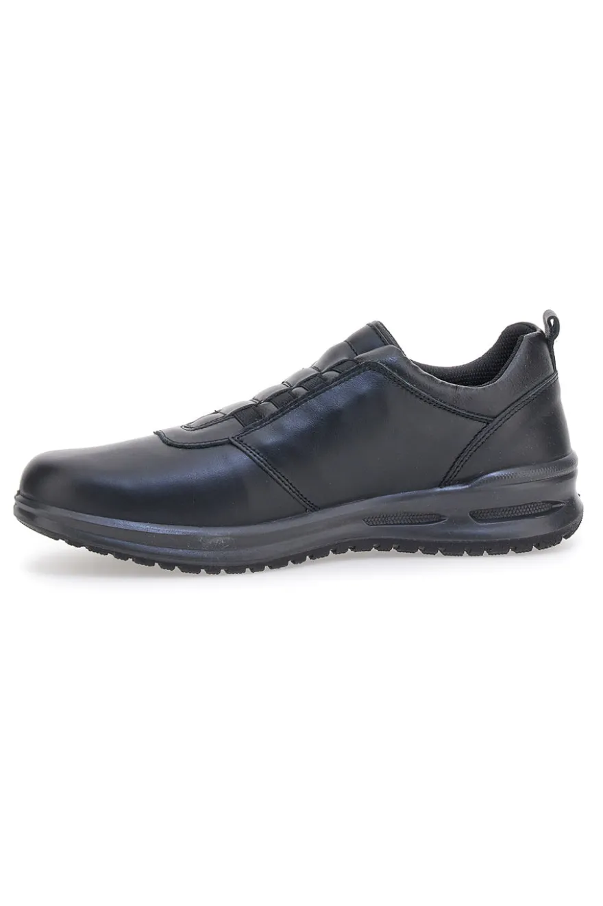 Scarpe nere con elastici frontali Made in Italy MARCO BRANDI 37