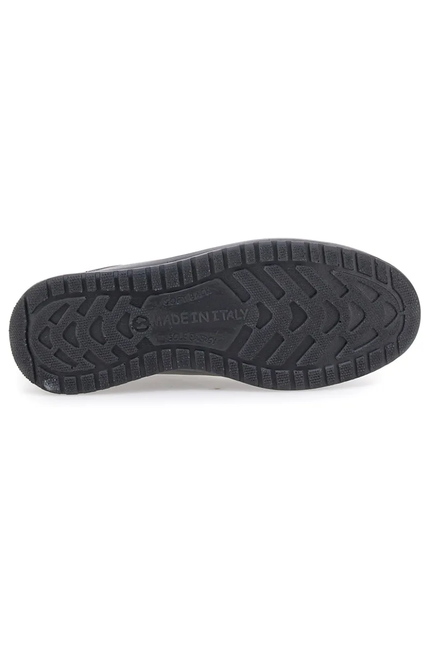 Scarpe nere con elastici frontali Made in Italy MARCO BRANDI 37