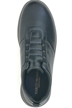 Scarpe nere con elastici frontali Made in Italy MARCO BRANDI 37