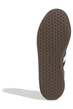 Scarpe nere con strisce bianche suola in gomma Adidas VL Court Base