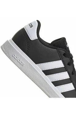 Scarpe nere con strisce bianche in materie sintetiche Adidas Grand Court 2 K