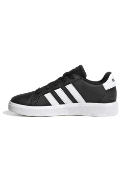 Scarpe nere con strisce bianche in materie sintetiche Adidas Grand Court 2 K