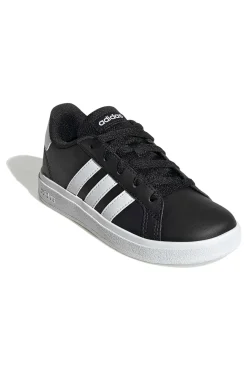 Scarpe nere con strisce bianche in materie sintetiche Adidas Grand Court 2 K