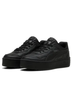 Scarpe nere con suola platform Puma Court Lally Skye