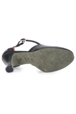 Scarpe nere con tacco e cinturino a T The First Dance 6335