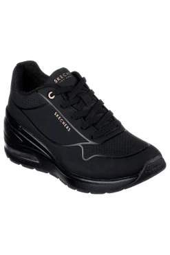 Scarpe nere con zeppa e suola Air Skechers Million Air Elevated Air