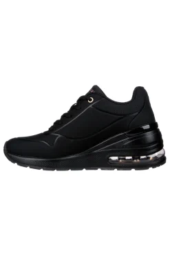 Scarpe nere con zeppa e suola Air Skechers Million Air Elevated Air