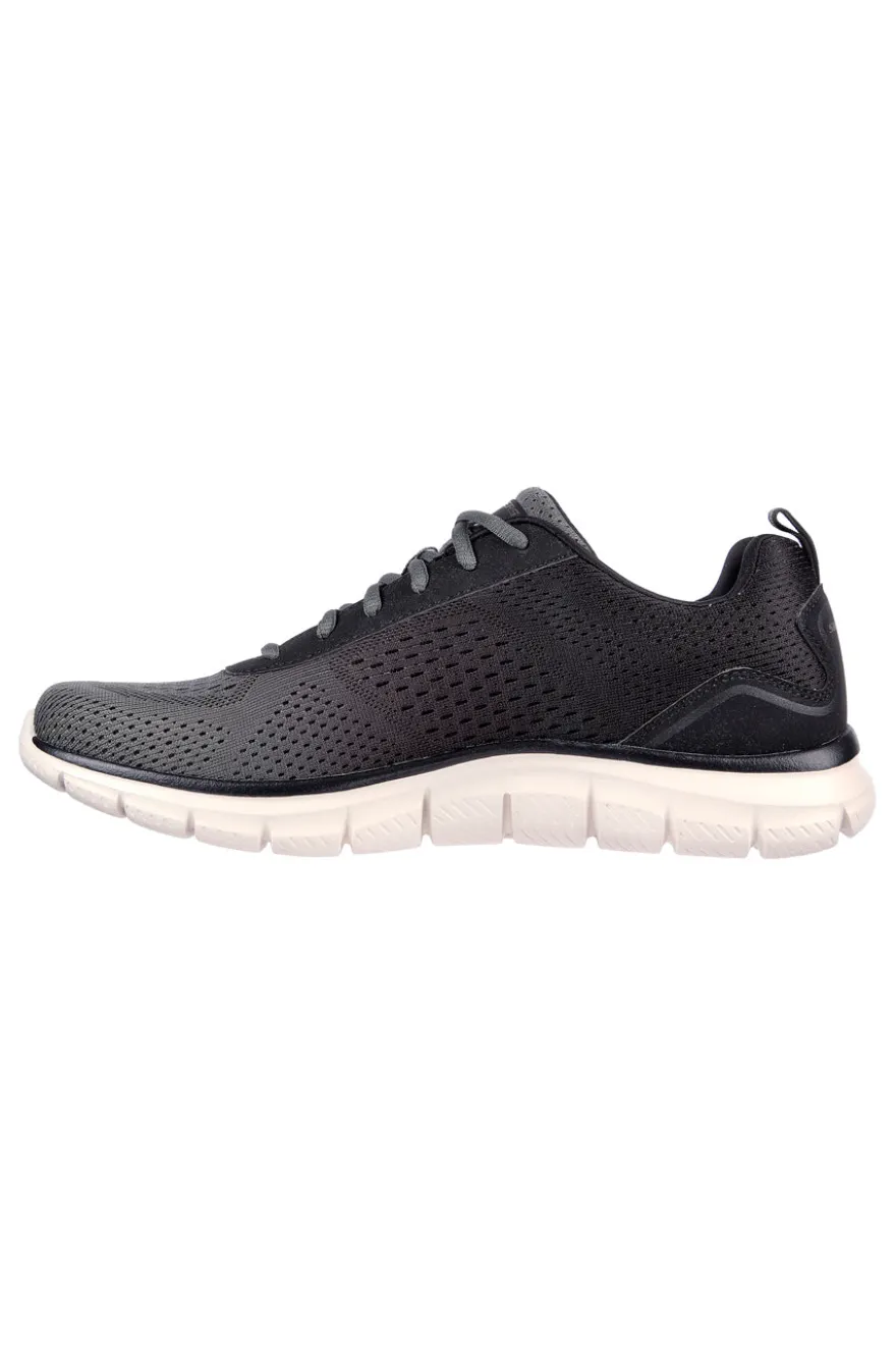 Scarpe nere e verde oliva stile training Skechers Track Ripkent