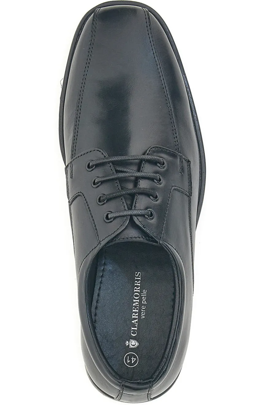 Scarpe nere eleganti stringate in pelle Claremorris 01CROSS