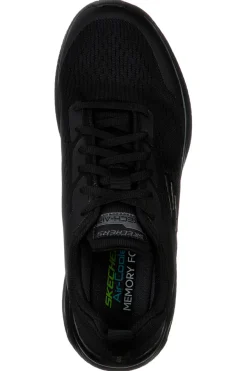 Scarpe nere in mesh con Air Cooled Memory Foam Skechers Dyna-Air Pelland