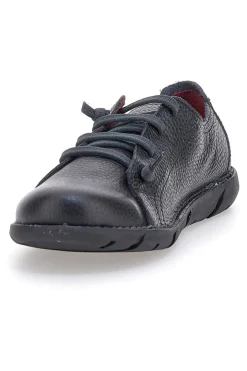 Scarpe nere in pelle con suola flessibile Pittarello Tierra 24224