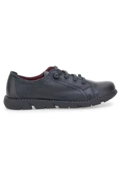 Scarpe nere in pelle con suola flessibile Pittarello Tierra 24224