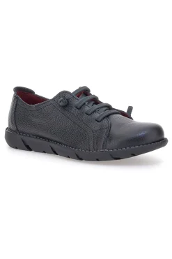 Scarpe nere in pelle con suola flessibile Pittarello Tierra 24224