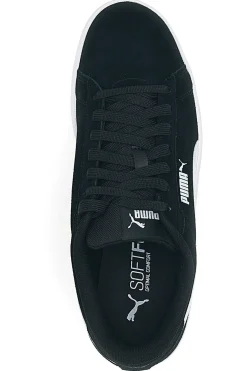 Scarpe nere in pelle con logo laterale Puma Smash 3