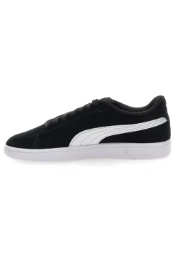 Scarpe nere in pelle con logo laterale Puma Smash 3