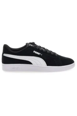 Scarpe nere in pelle con logo laterale Puma Smash 3