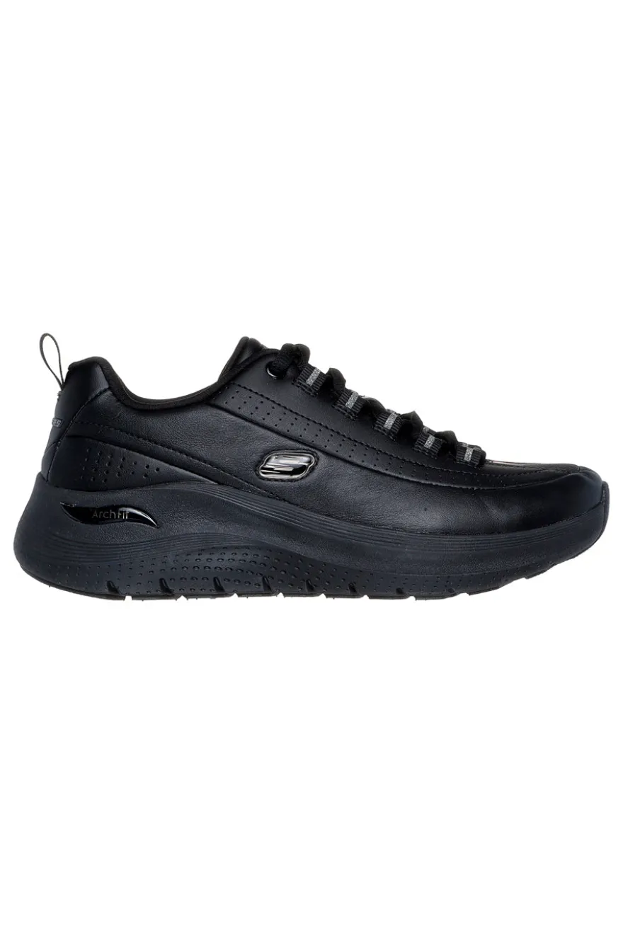 Scarpe nere in pelle con supporto plantare Skechers ARCH FIT 2.0 STAR BOUND