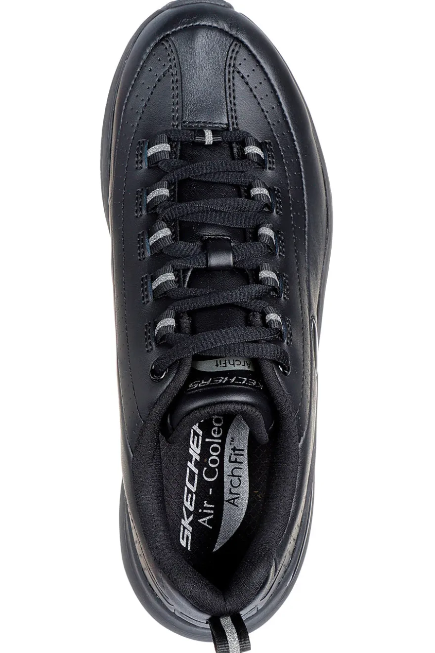 Scarpe nere in pelle con supporto plantare Skechers ARCH FIT 2.0 STAR BOUND