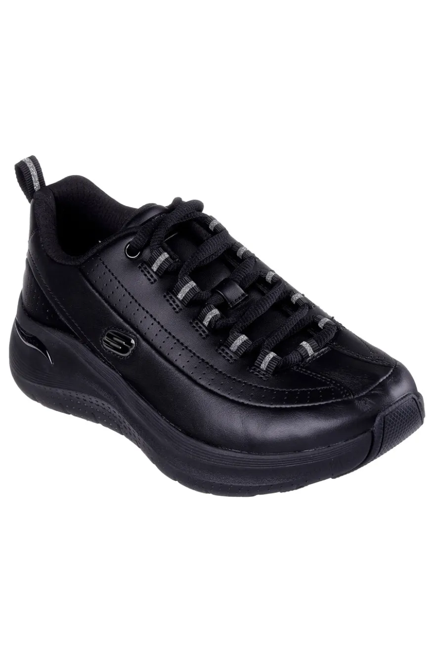Scarpe nere in pelle con supporto plantare Skechers ARCH FIT 2.0 STAR BOUND