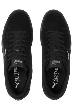 Scarpe nere in pelle scamosciata con soletta SoftFoam+ Puma Smash 3.0