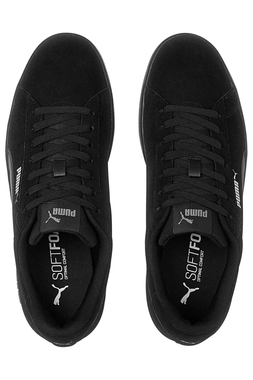 Scarpe nere in pelle scamosciata con soletta SoftFoam+ Puma Smash 3.0