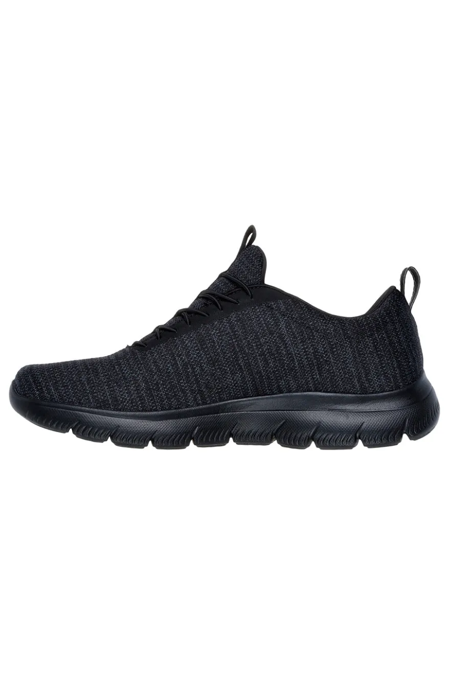 Scarpe nere in tessuto leggero con suola flessibile Skechers Summits Sorenz