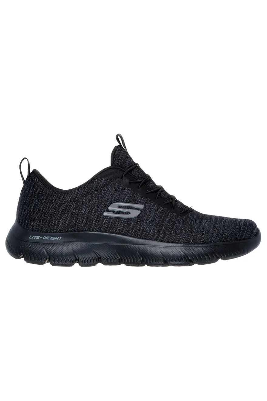 Scarpe nere in tessuto leggero con suola flessibile Skechers Summits Sorenz
