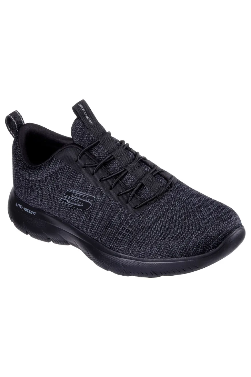 Scarpe nere in tessuto leggero con suola flessibile Skechers Summits Sorenz