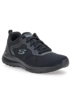 Scarpe nere leggere in mesh con Memory Foam Skechers Bountiful Quick Path