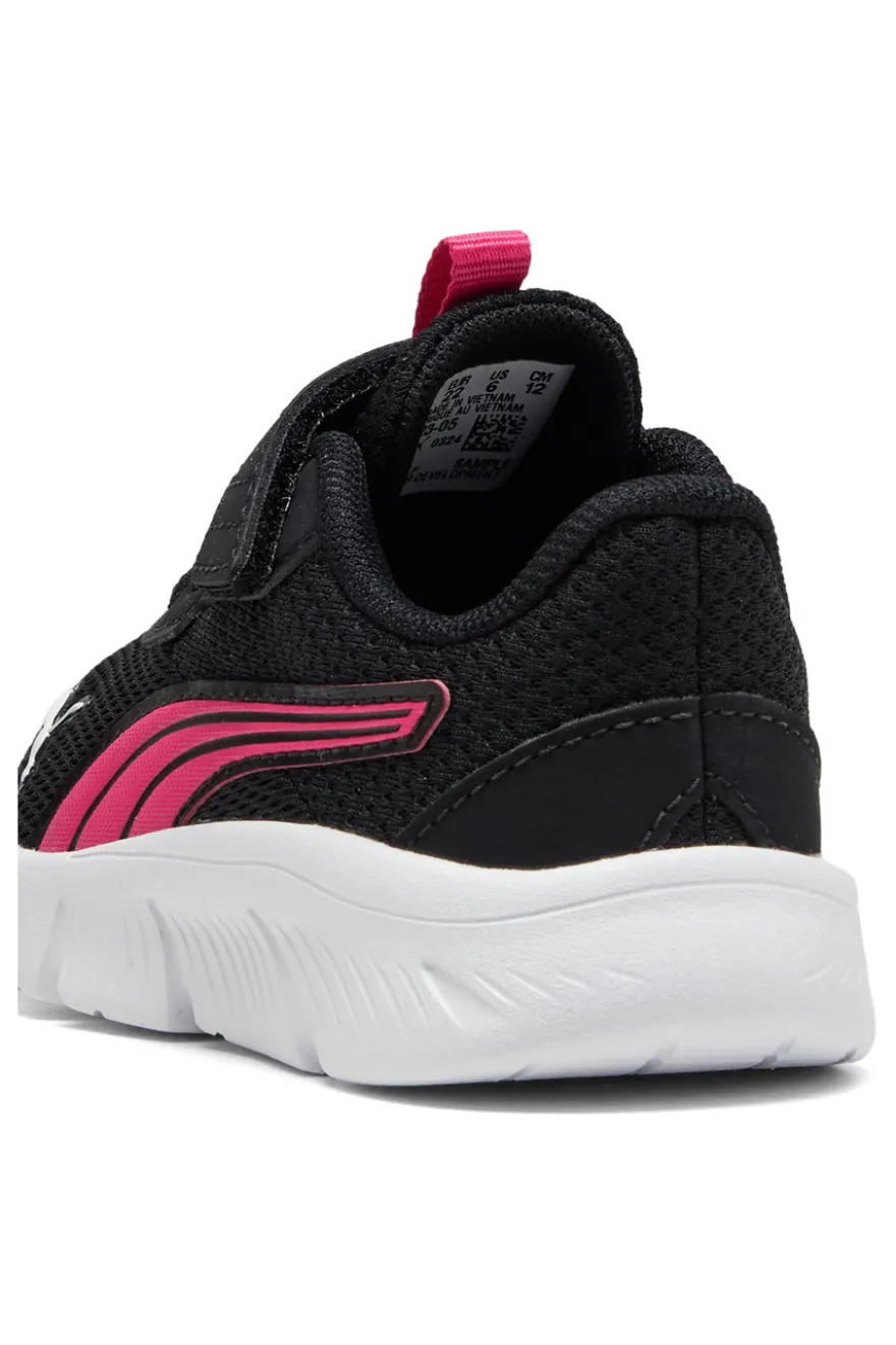 Scarpe nere rosa con chiusura a strappo Puma FlexFocus Modern AC+ Inf