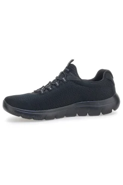 Scarpe nere slip-on in mesh con Memory Foam Skechers Summits
