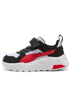 Scarpe nero bianco con chiusura a strappo e lacci elastici Puma Trinity 2 LT Mid 90s AC+ Inf