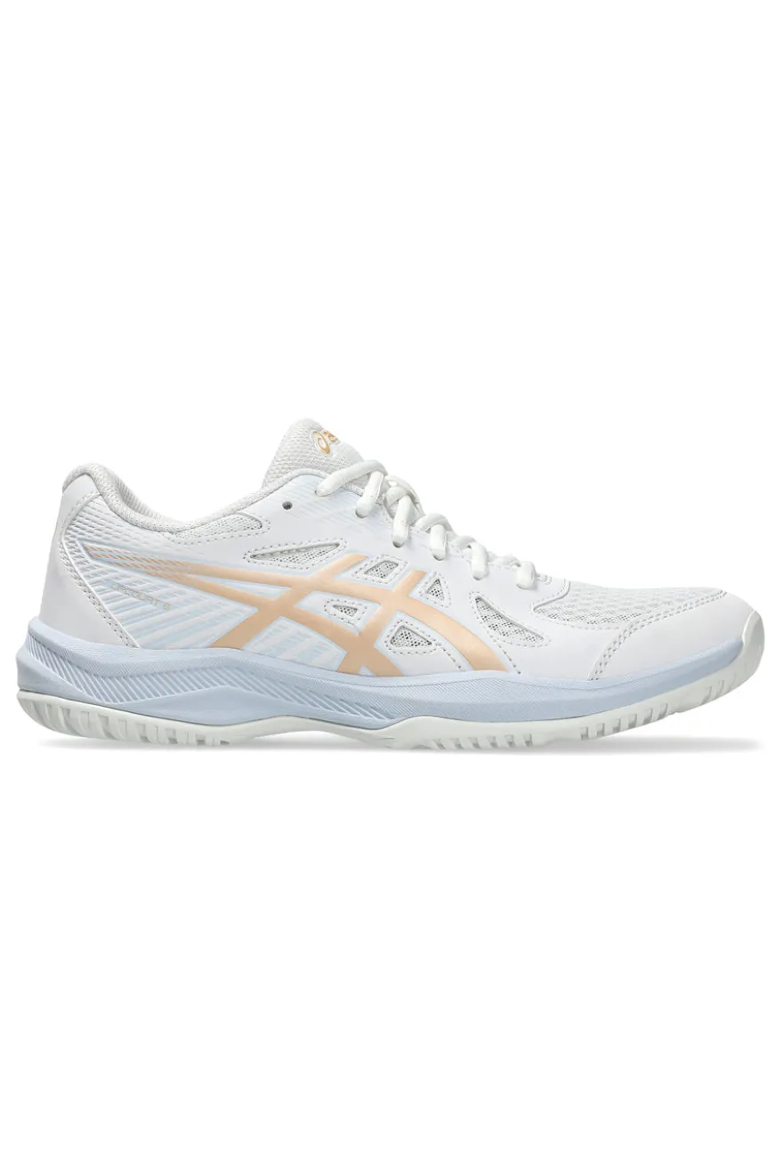 Scarpe pallavolo indoor bianche traspiranti e ammortizzate Asics UPCOURT 6