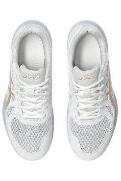 Scarpe pallavolo indoor bianche traspiranti e ammortizzate Asics UPCOURT 6