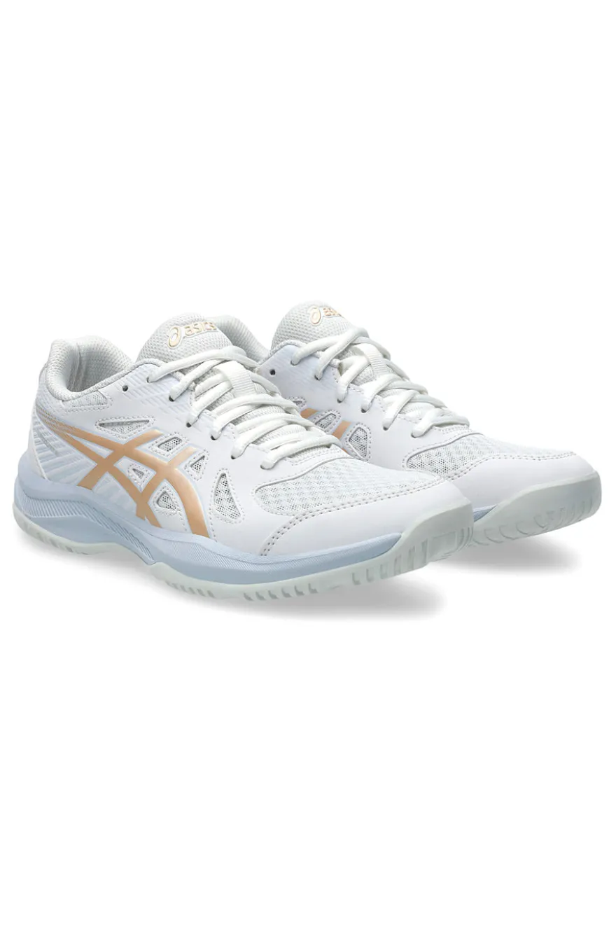 Scarpe pallavolo indoor bianche traspiranti e ammortizzate Asics UPCOURT 6