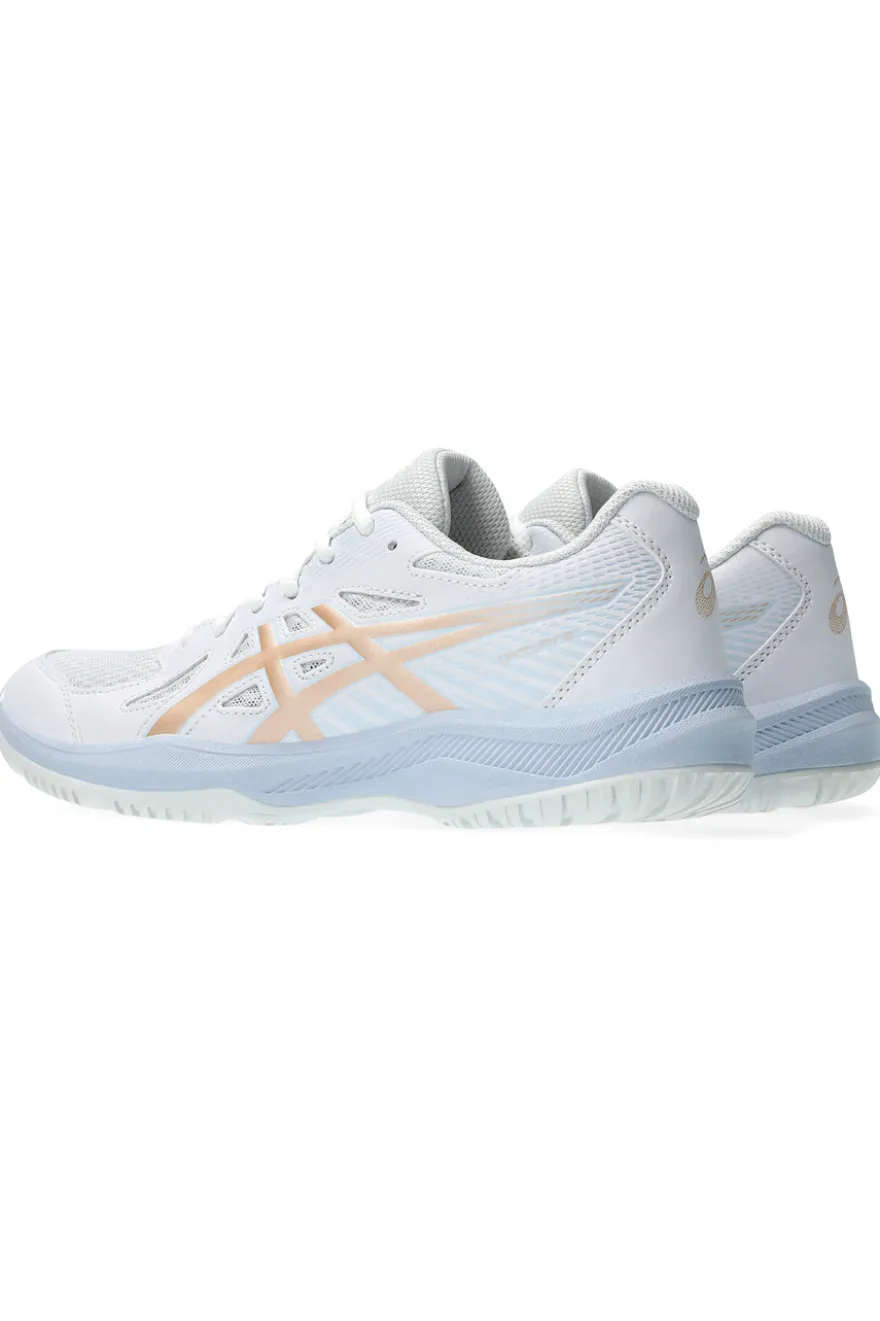 Scarpe pallavolo indoor bianche traspiranti e ammortizzate Asics UPCOURT 6