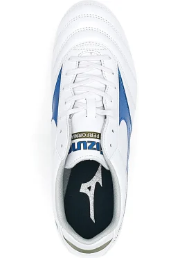Scarpe per Calcio in Terreni Erbosi Bianche e Blu MIZUNO MORELIA II CLUB