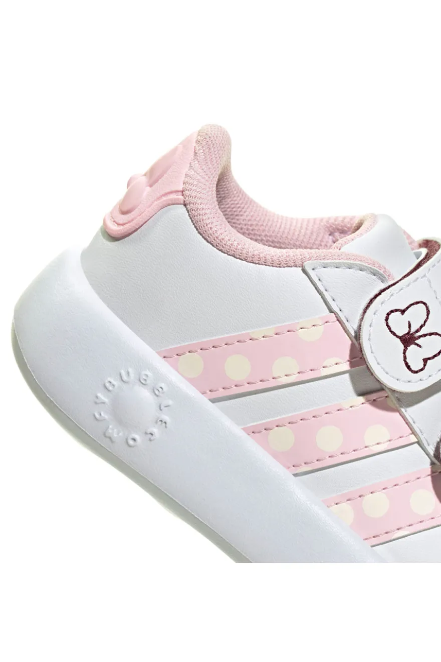 Scarpe Primi Passi bianche con strappi Minnie Adidas Grand Court Minnie CF I