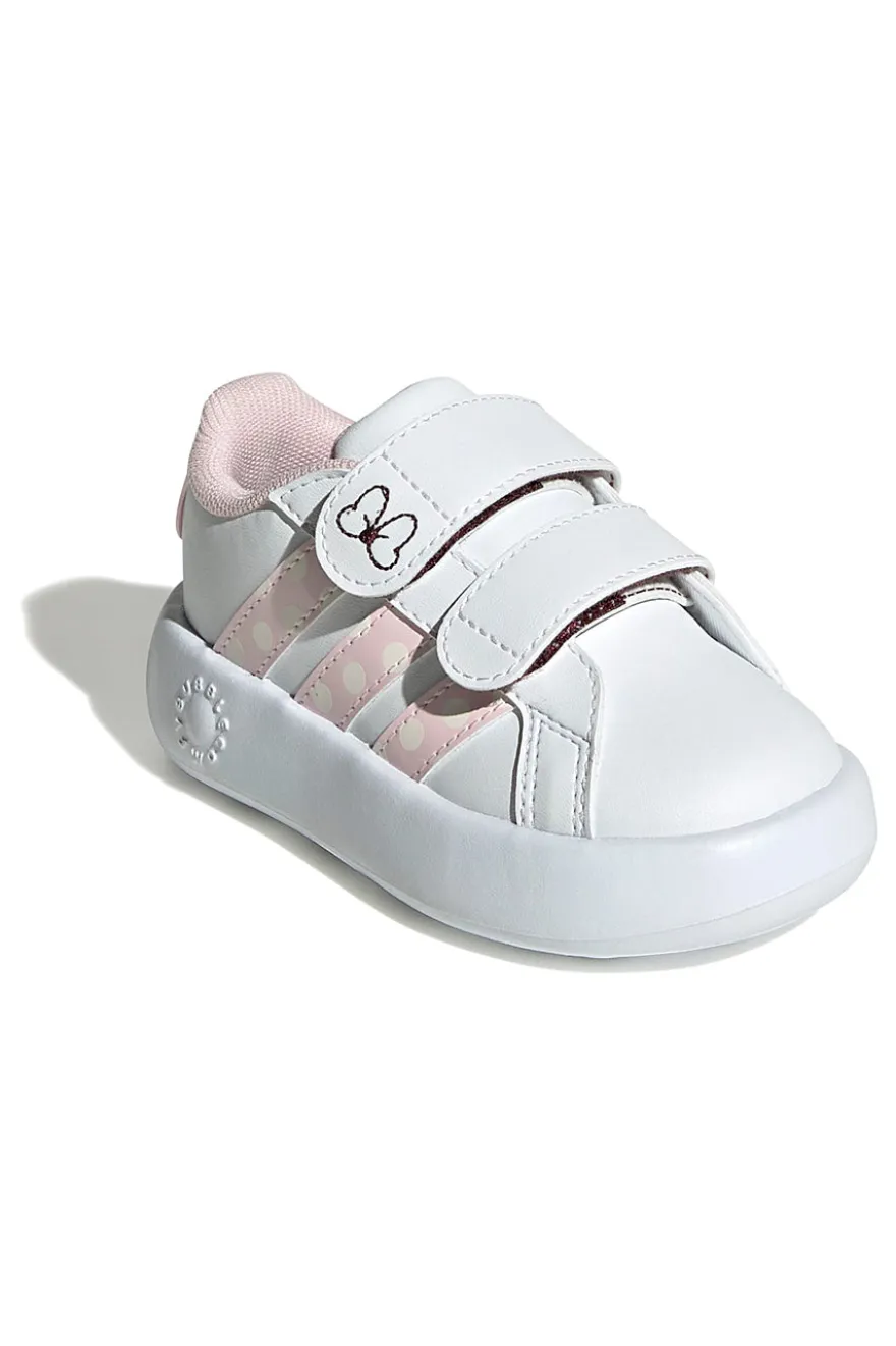 Scarpe Primi Passi bianche con strappi Minnie Adidas Grand Court Minnie CF I