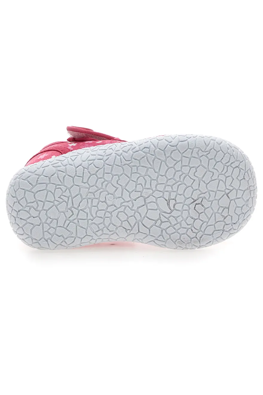 Scarpe rosa con doppio strappo Pitt kids PK2877A