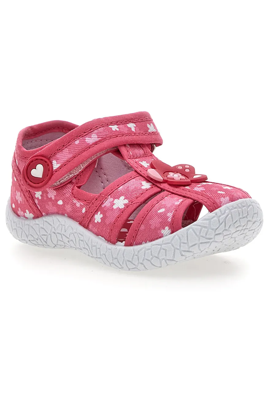 Scarpe rosa con doppio strappo Pitt kids PK2877A