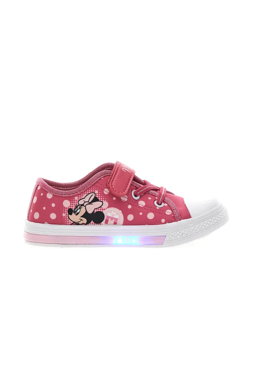 Scarpe rosa con luci e stampa Minnie Mouse 15MN5N01LB