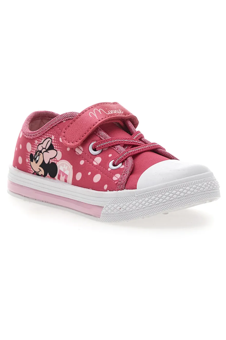 Scarpe rosa con luci e stampa Minnie Mouse 15MN5N01LB