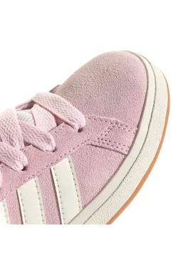 Scarpe rosa in suede con strisce bianche Adidas Grand Court 00s K