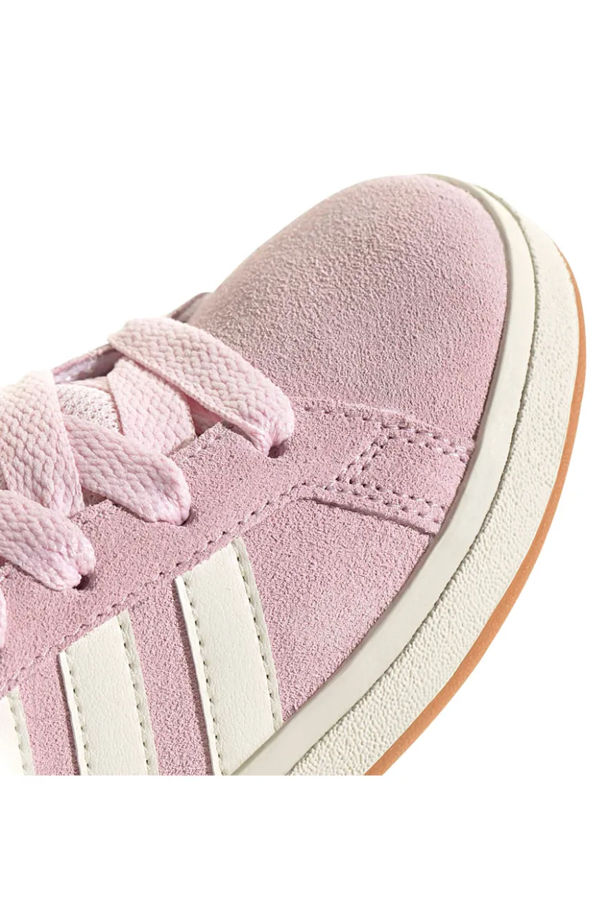 Scarpe rosa in suede con strisce bianche Adidas Grand Court 00s K