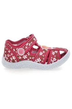 Scarpe rosse con doppio strappo Pitt kids PK3904A
