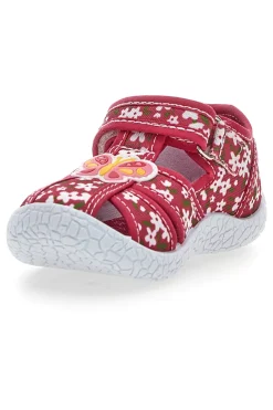 Scarpe rosse con doppio strappo Pitt kids PK3904A