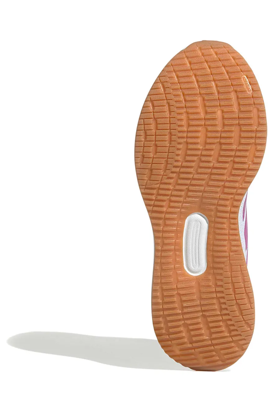 Scarpe running bianche e rosa in mesh con suola Cloudfoam Adidas Runfalcon 5 J