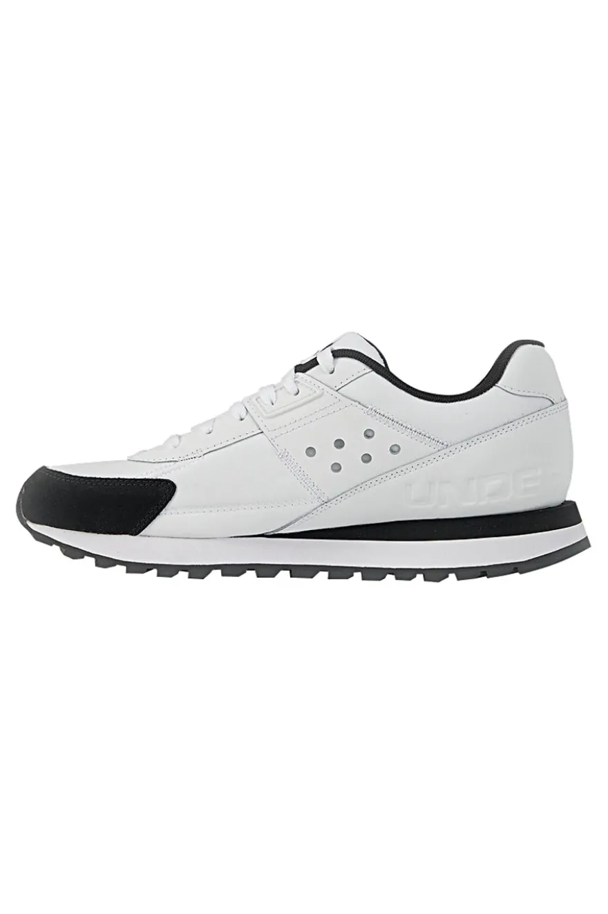 Scarpe running bianche tomaia con inserti in pelle Under Armour Essential Runner