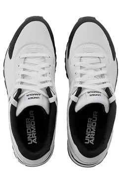 Scarpe running bianche tomaia con inserti in pelle Under Armour Essential Runner